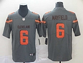 Nike Browns 6 Baker Mayfield Gray Inverted Legend Limited Jersey,baseball caps,new era cap wholesale,wholesale hats